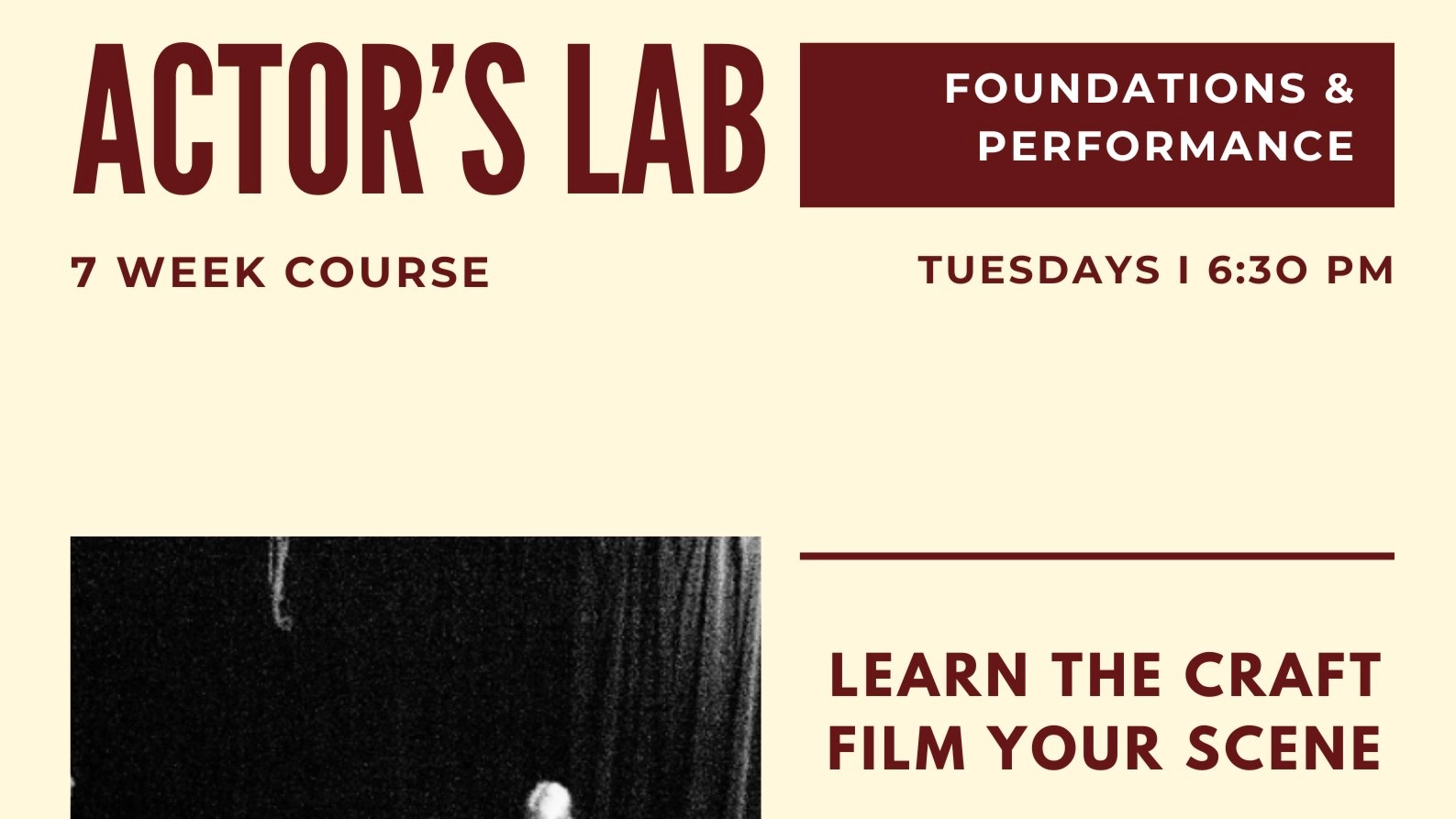 Actor's Lab: Foundations & Performance 7-Week Course