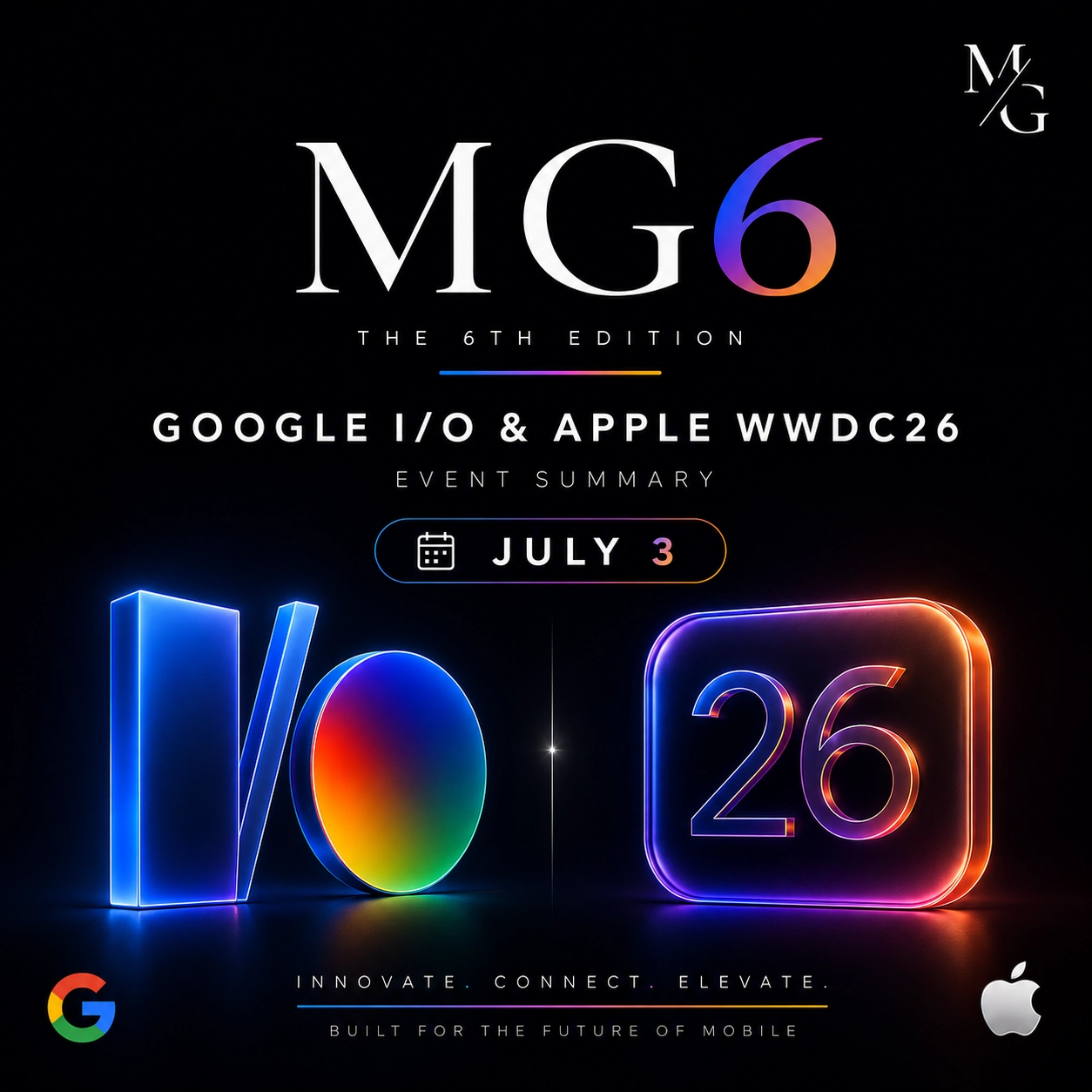 MG6 – The Future of Mobile: Google I/O 2026 & Apple WWDC26 Highlights