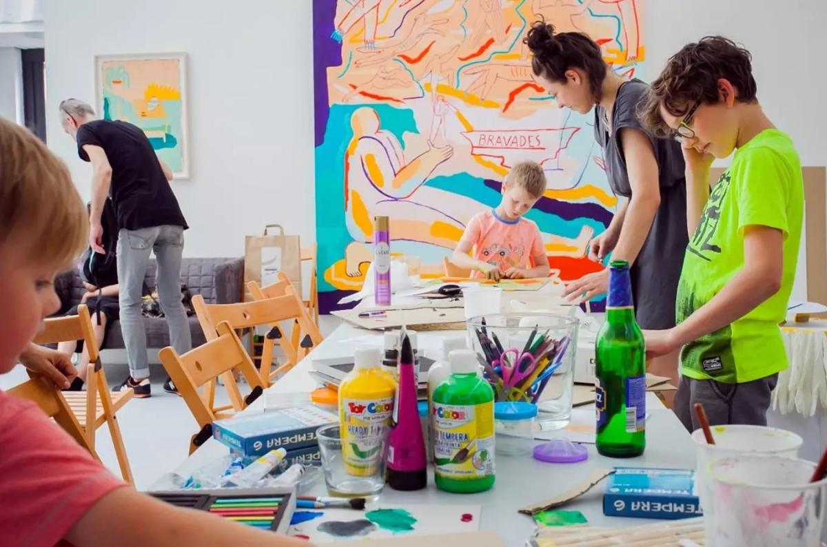 Výtvarný workshop pro děti ve výstavě Trafo Gallery