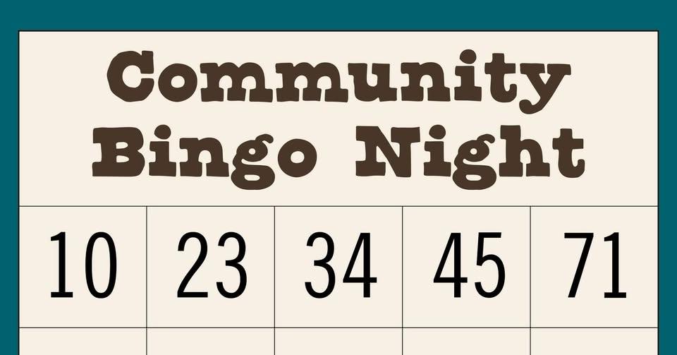 Community Bingo Night