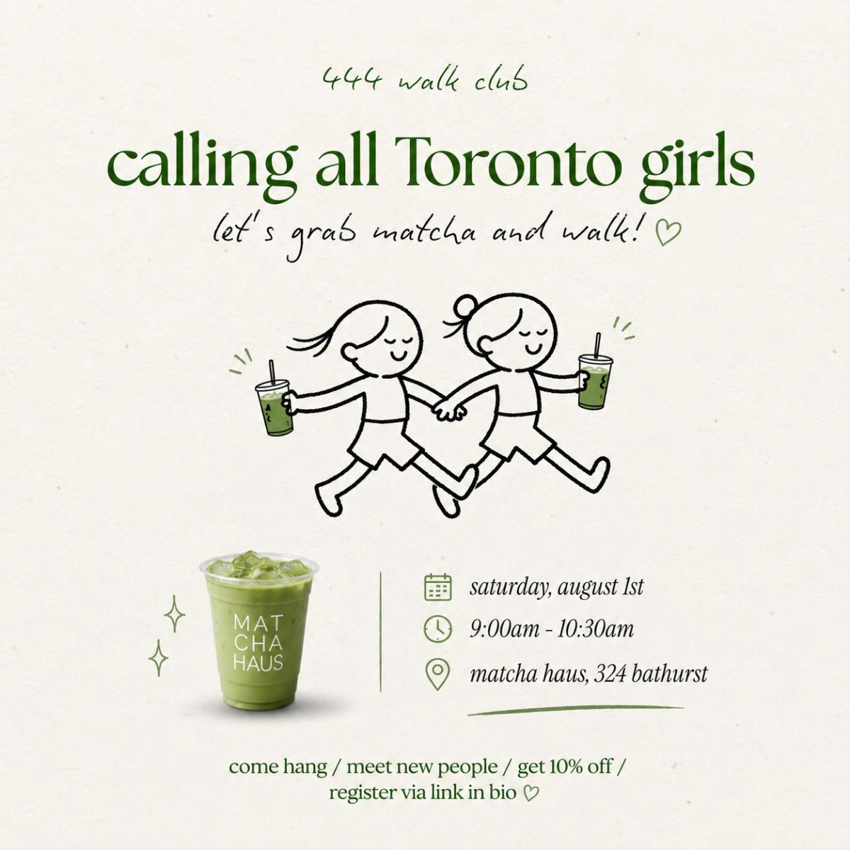 444: Walk Club x Matcha Haus
