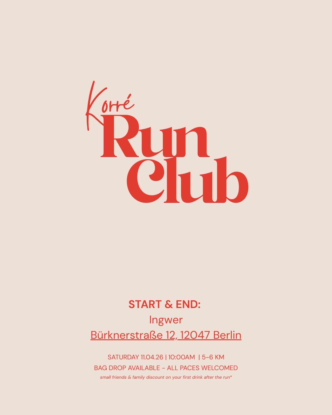 KORRÉ RunClub x Ingwer (Women Only)