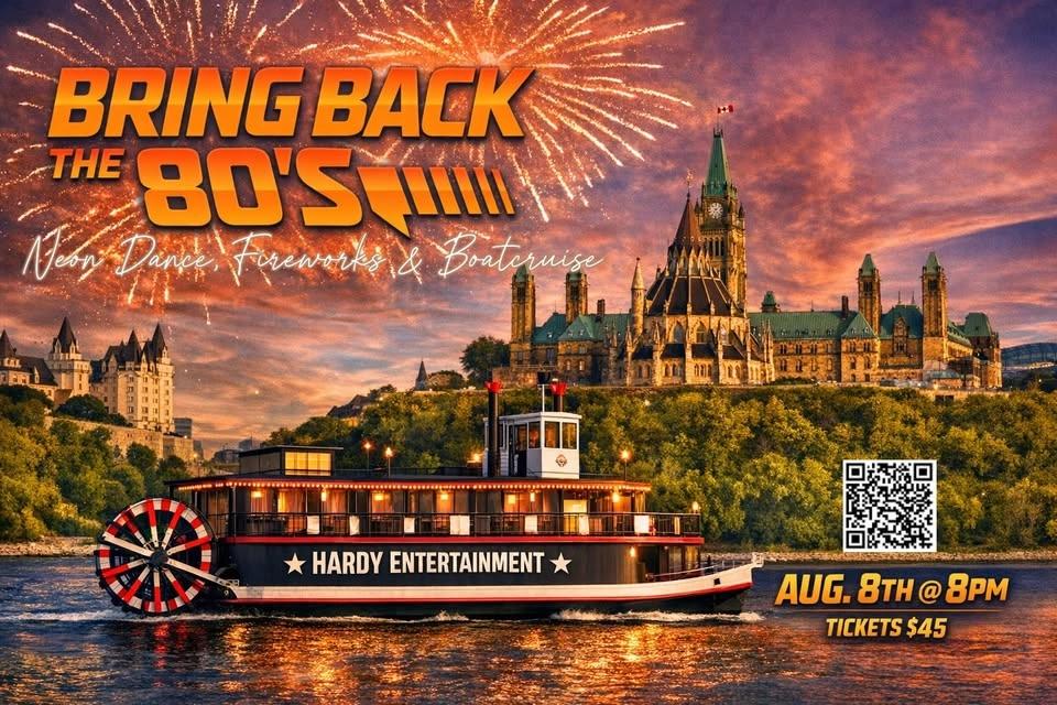 6th Annual Bring Back the 80's Neon Dance, Fireworks & Boatcruise