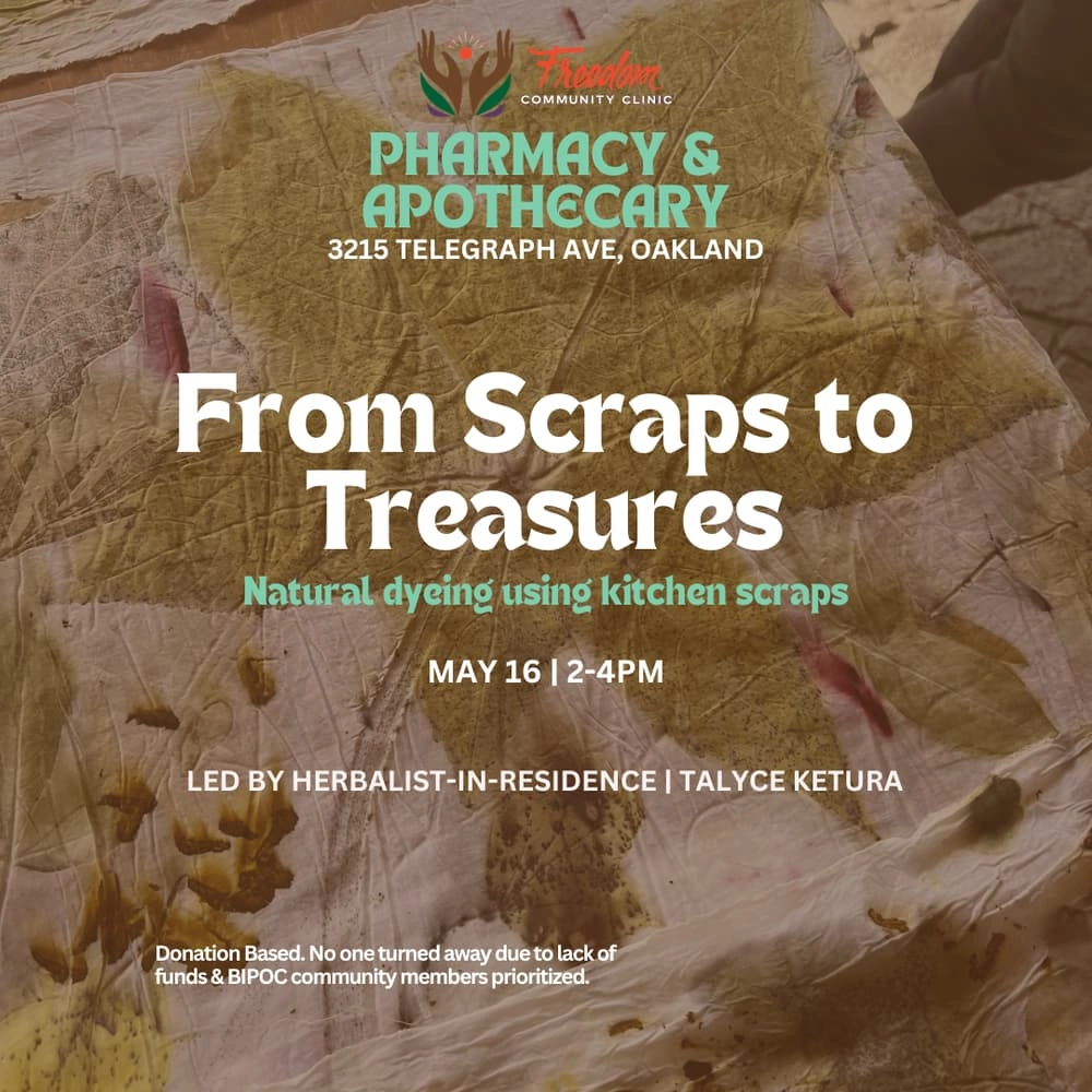 From Scraps to Treasures: Natural dyeing using kitchen scraps