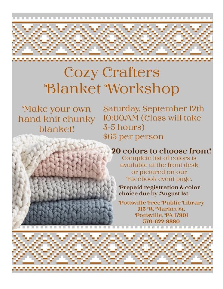 Cozy Crafters Blanket Workshop