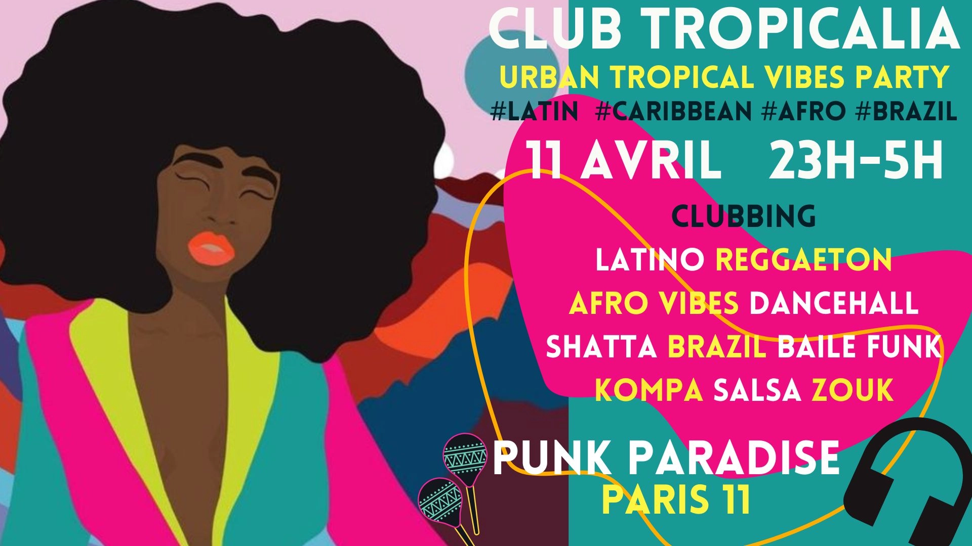 Club Tropicalia ~ Afro vibes, Latino, Caribbean & Brazil Party à Paris 11