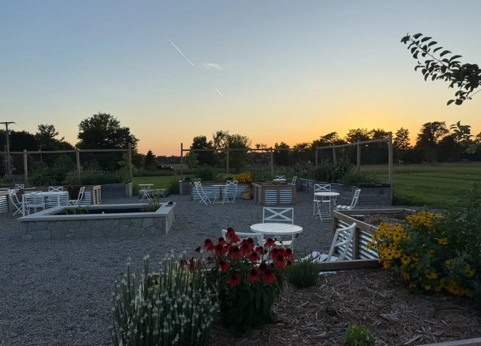 Farm to Table Pizza night in the Garden