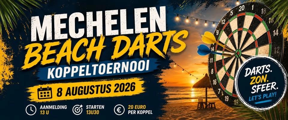 Dartstornooi op Mechelen Beach
