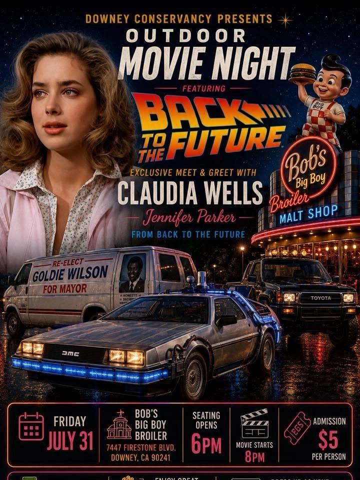 The Downey Conservancy presents An Outdoor Movie Night Featuring “Back to the Future”