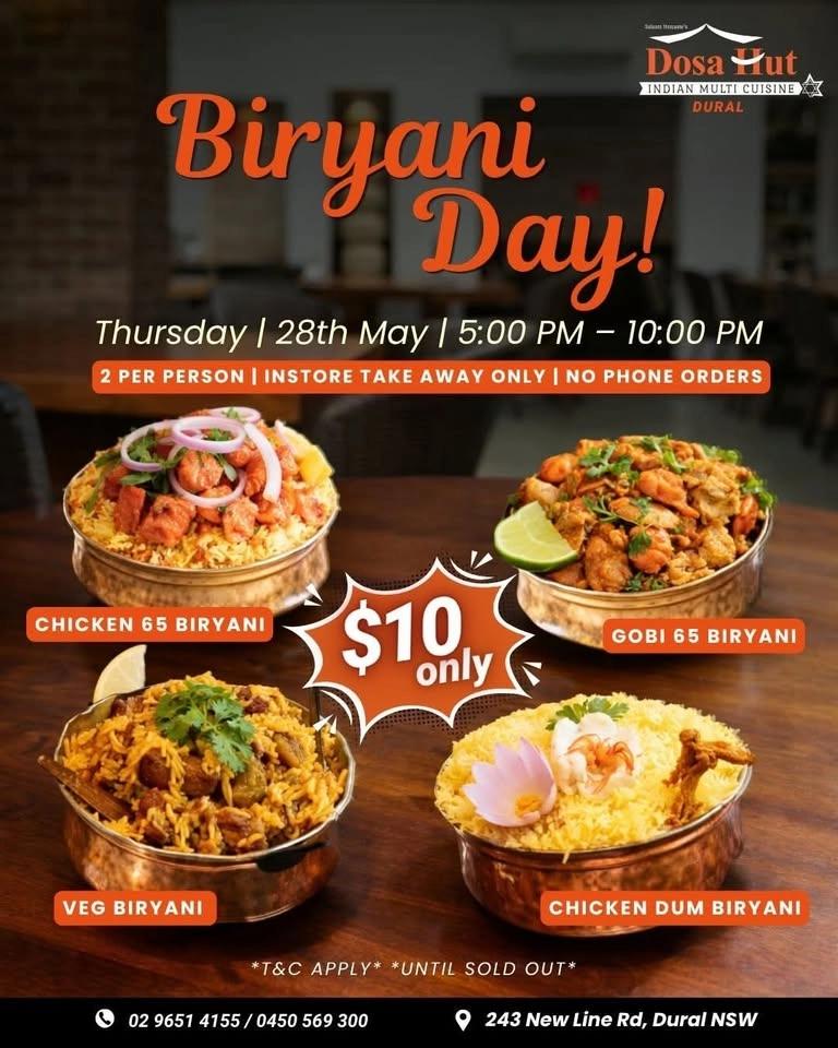 $10 Biryani Day
