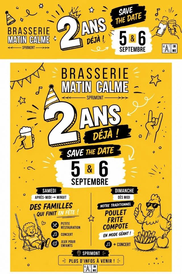 La Brasserie Matin Calme fête ses 2 ans!
