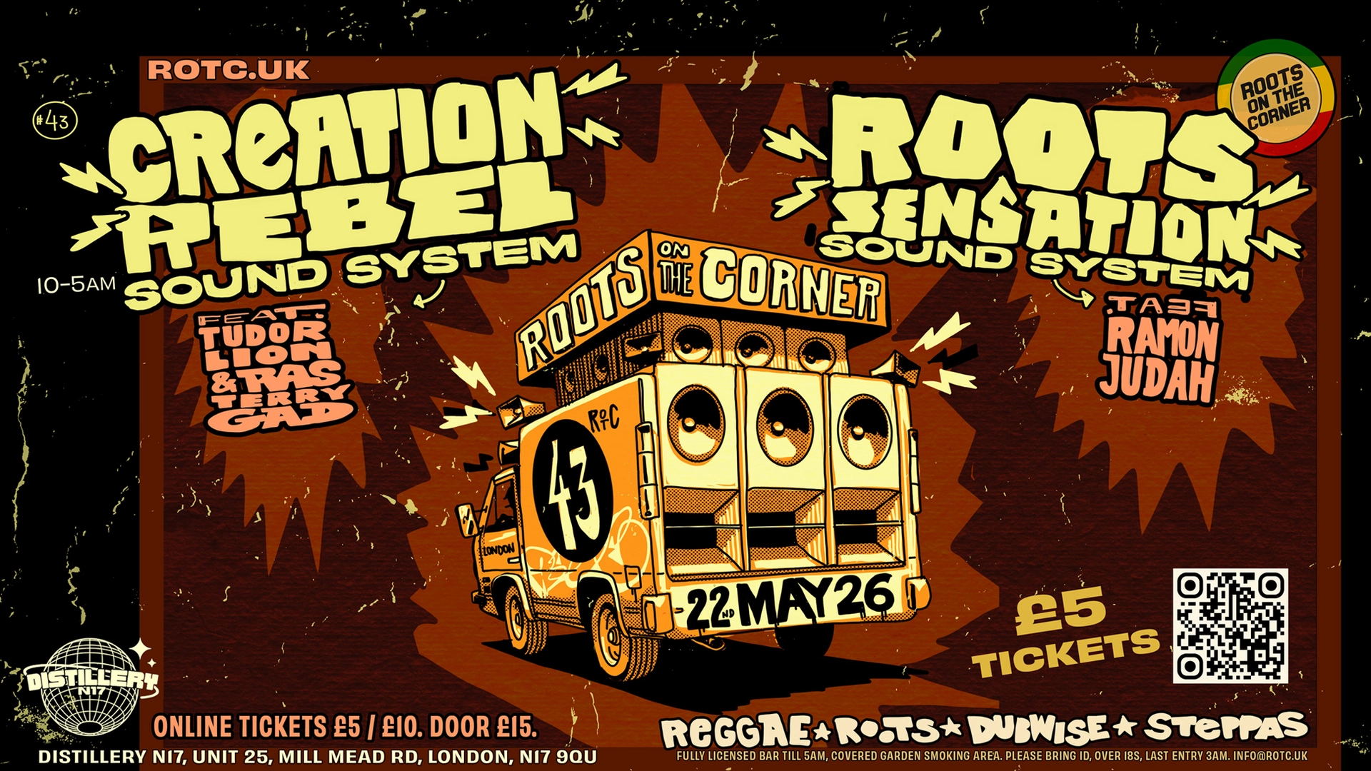 Creation Rebel Sound System meets Roots Sensation Sound System. Roots On The Corner 43