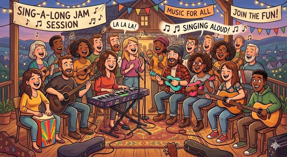 Helsinki Night Of The Arts Sing-A-Long / Play-A-Long Terrace Jam