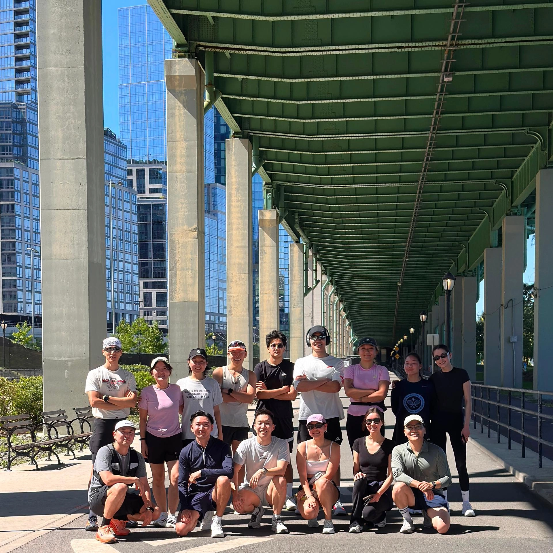 Mongolians weekly run in Hudson River Park