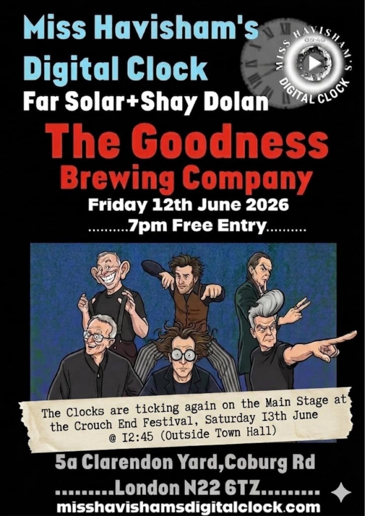 Goodness Brewery - Miss Havisham's Digital Clock, Far Solar, Shay Dolan