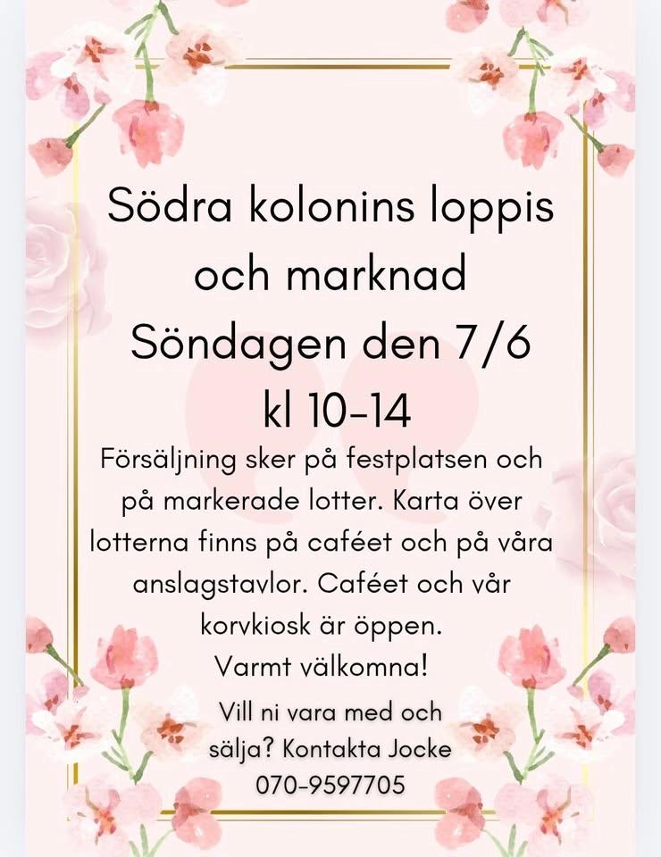 Loppis i Södra kolonin
