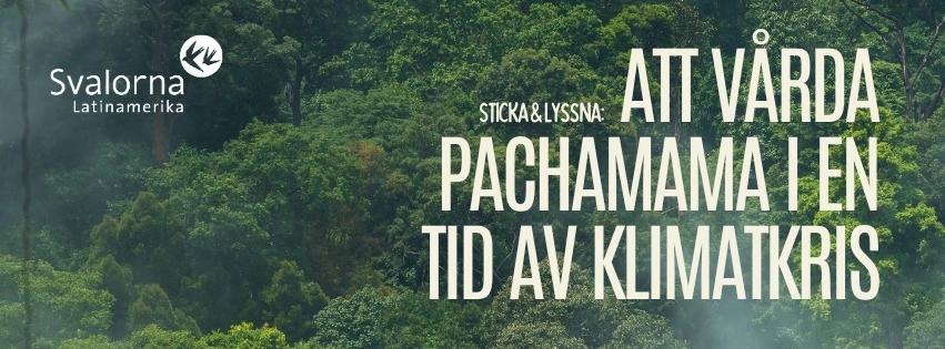 Stickkafé & föreläsning- tillsammans för Pachamama (Moder Jord)