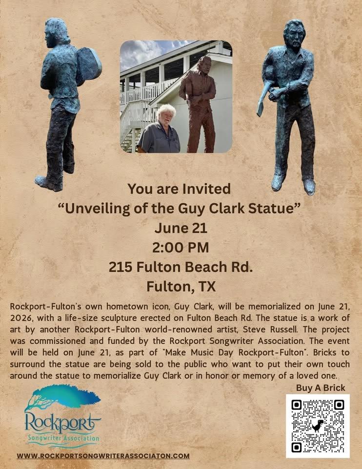 Guy Clark Statue Unveiling