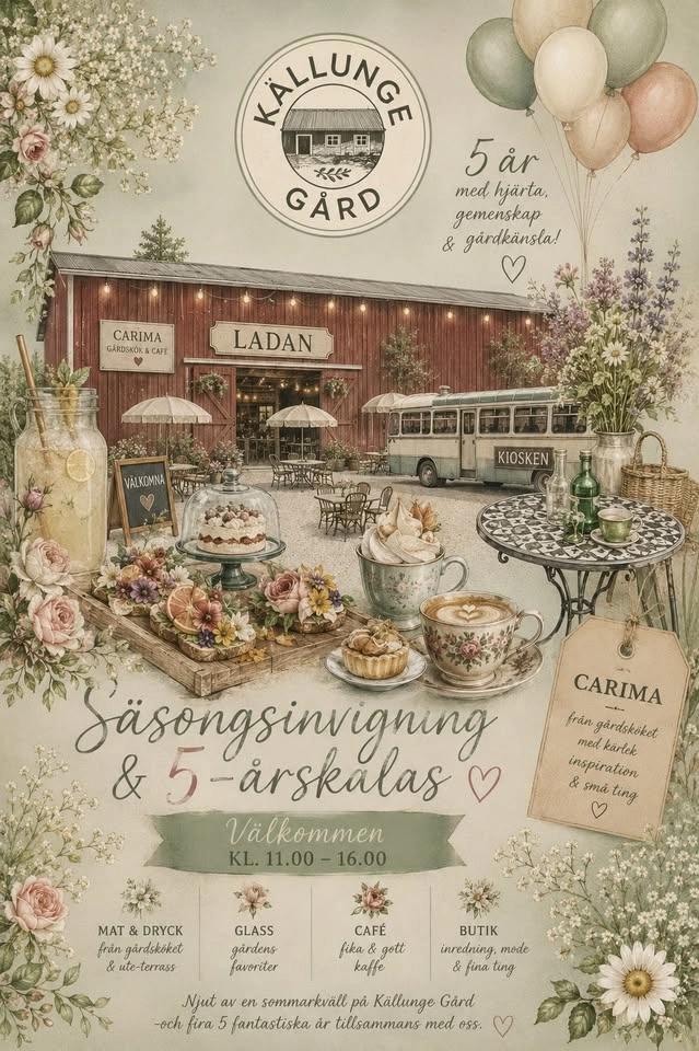 SÄSONGSÖPPNING Källunge Gård