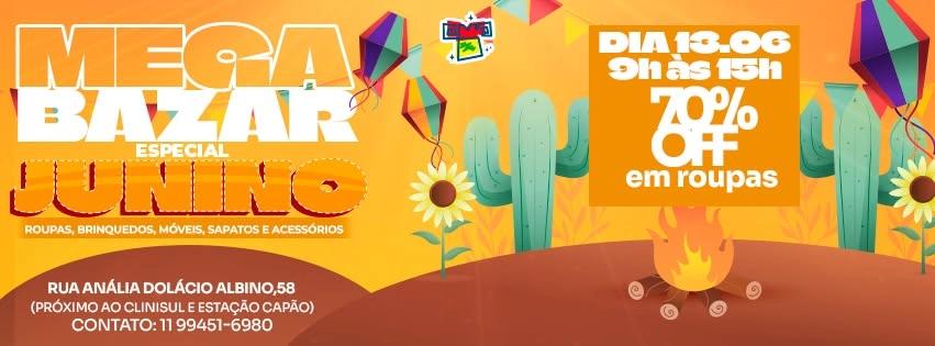 🌽🔥 MEGA BAZAR JUNINO DA CASA DO ZEZINHO! 🎉🛍️