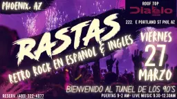 PHOENIX , RASTAS RETRO ROCK EN ESPAñOL / INGLES, DIABLO ROOF TOP. 100% EN VIVO