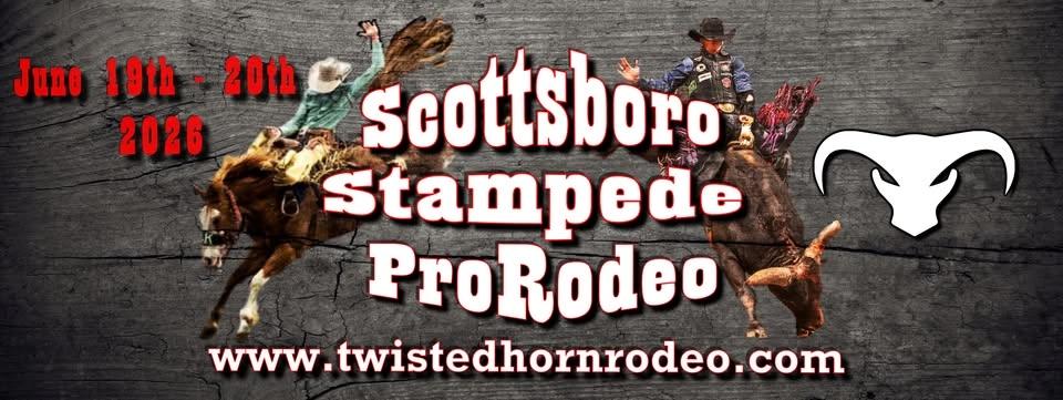 Scottsboro Stampede Pro Rodeo (Fri & Sat / 2-Day Event/ 7:30 start time both nights)