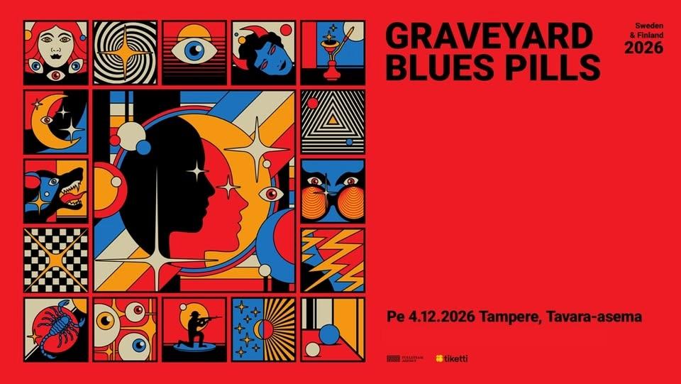 Blues Pills & Graveyard Tour 2026: Blues Pills (SWE), Graveyard (SWE) | Tavara-asema 4.12.