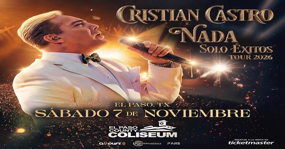 Cristian Castro Nada Solo Exitos Tour