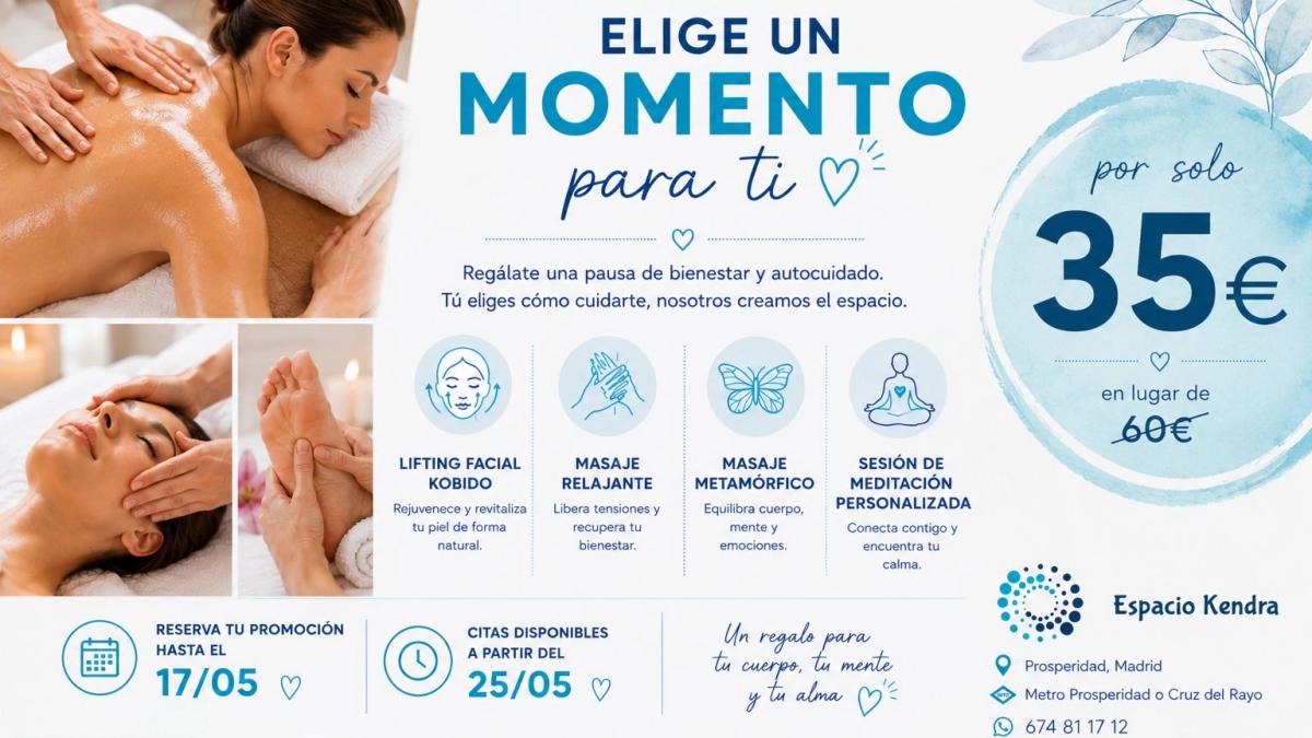 PROMO MASAJE SAN ISIDRO (-25€)