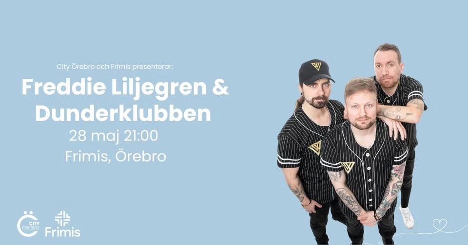 Freddie Liljegren & Dunderklubben live på Frimis under Marknadsafton – fri entré 🎶