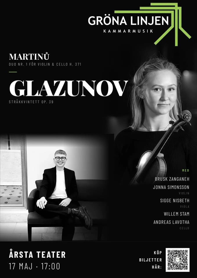 Martinu och Glazunov med Gröna Linjen Kammarmusik