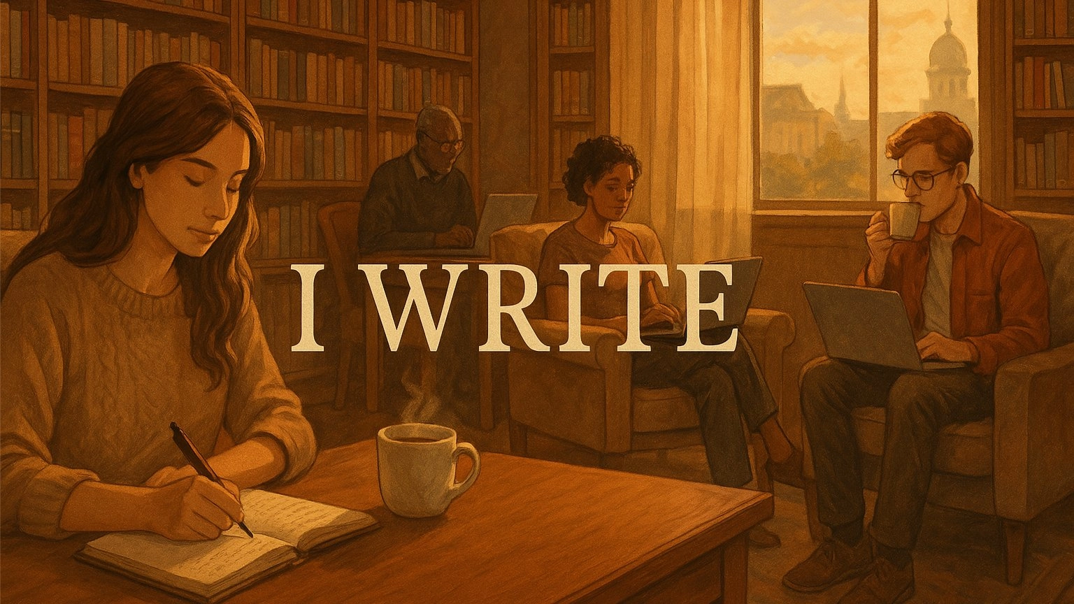 I WRITE @ Iska Café – A Cozy Silent Writing Club