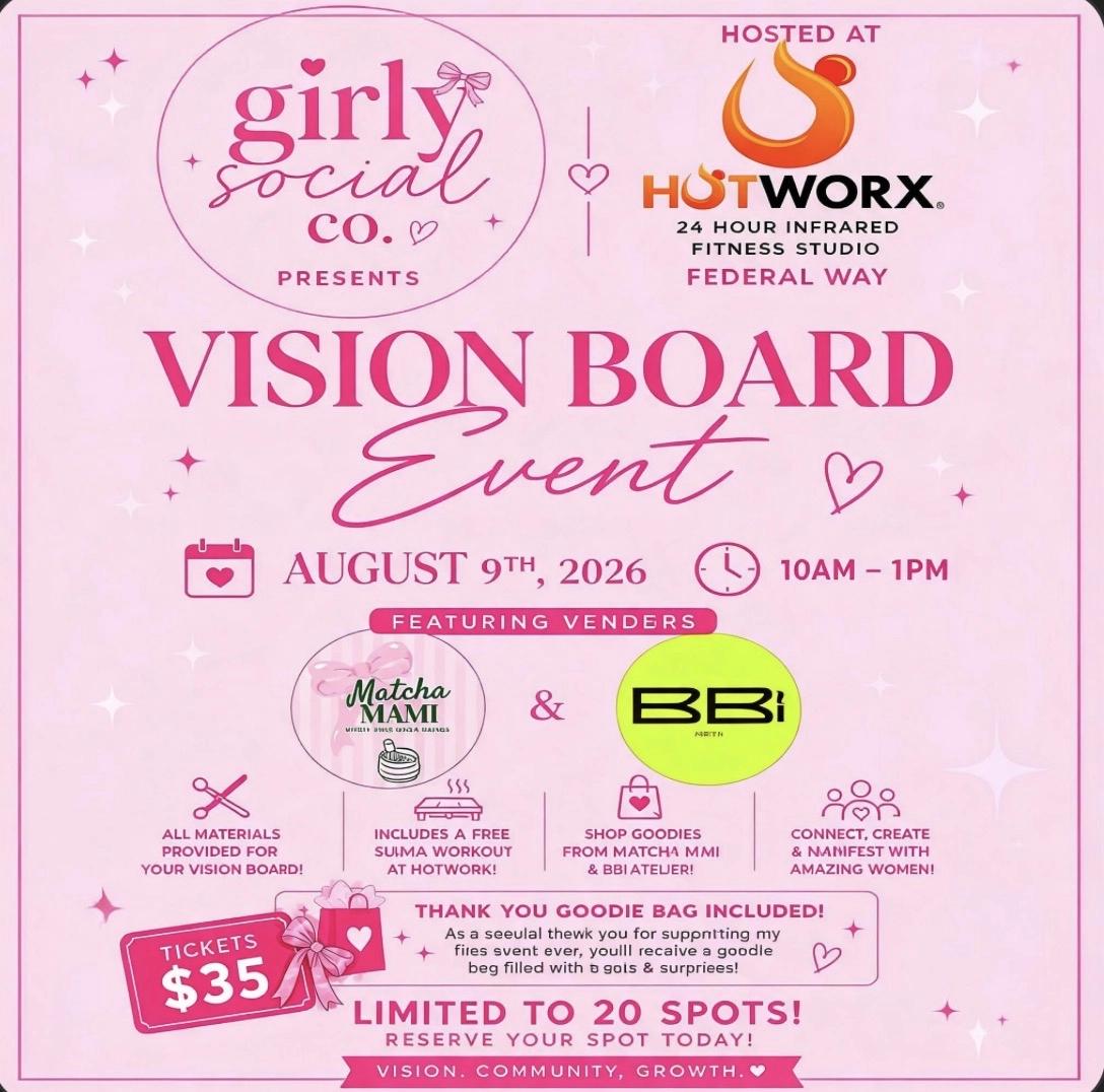 Vision Board Event 🎀 By Girlysocialco.