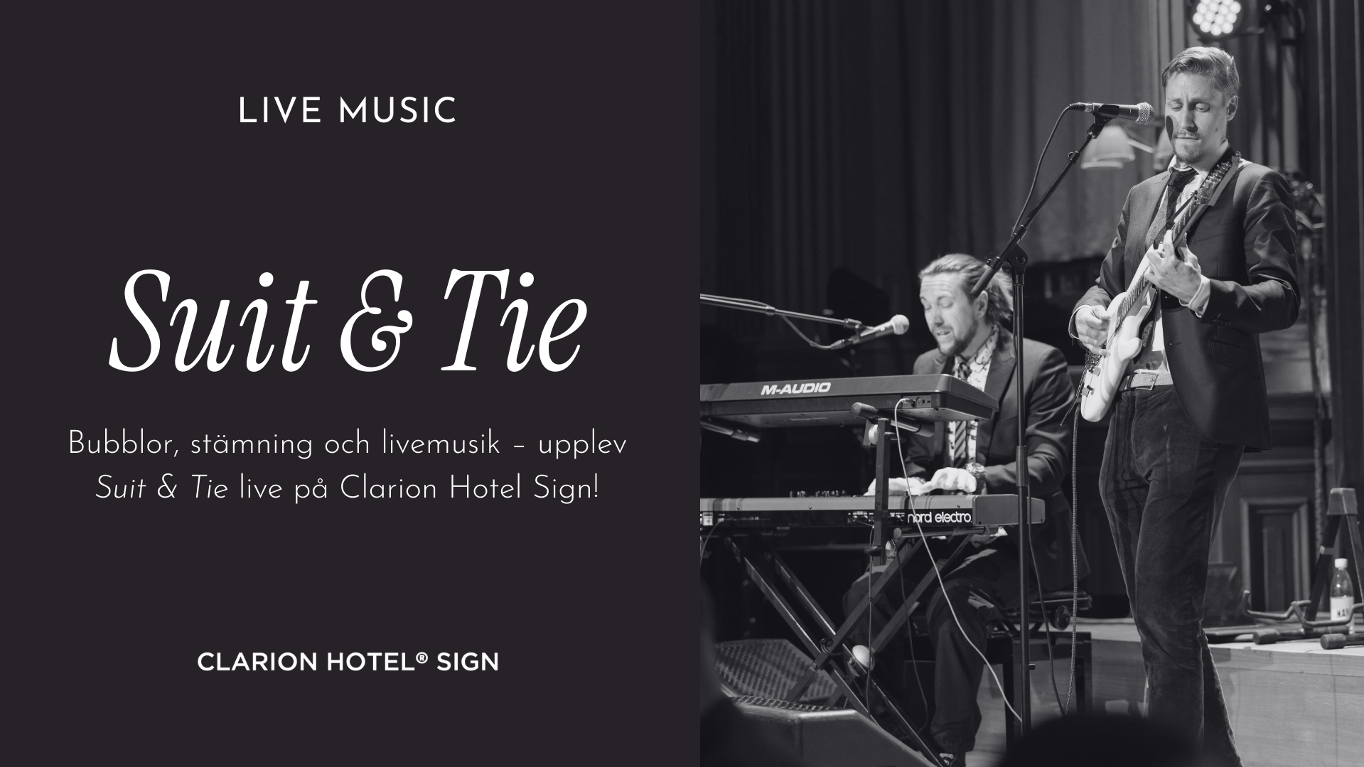 LIVE MUSIC 24/4 | Clarion Hotel Sign