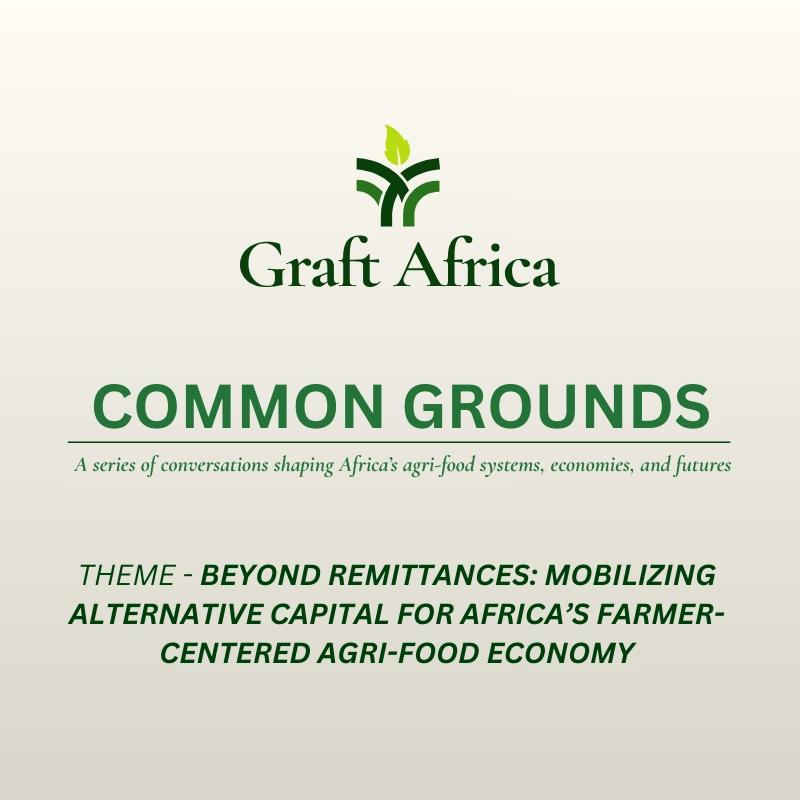 Beyond Remittances: Mobilizing Alternative Capital for Africa’s Farmer-Centered Agri-Food Economy