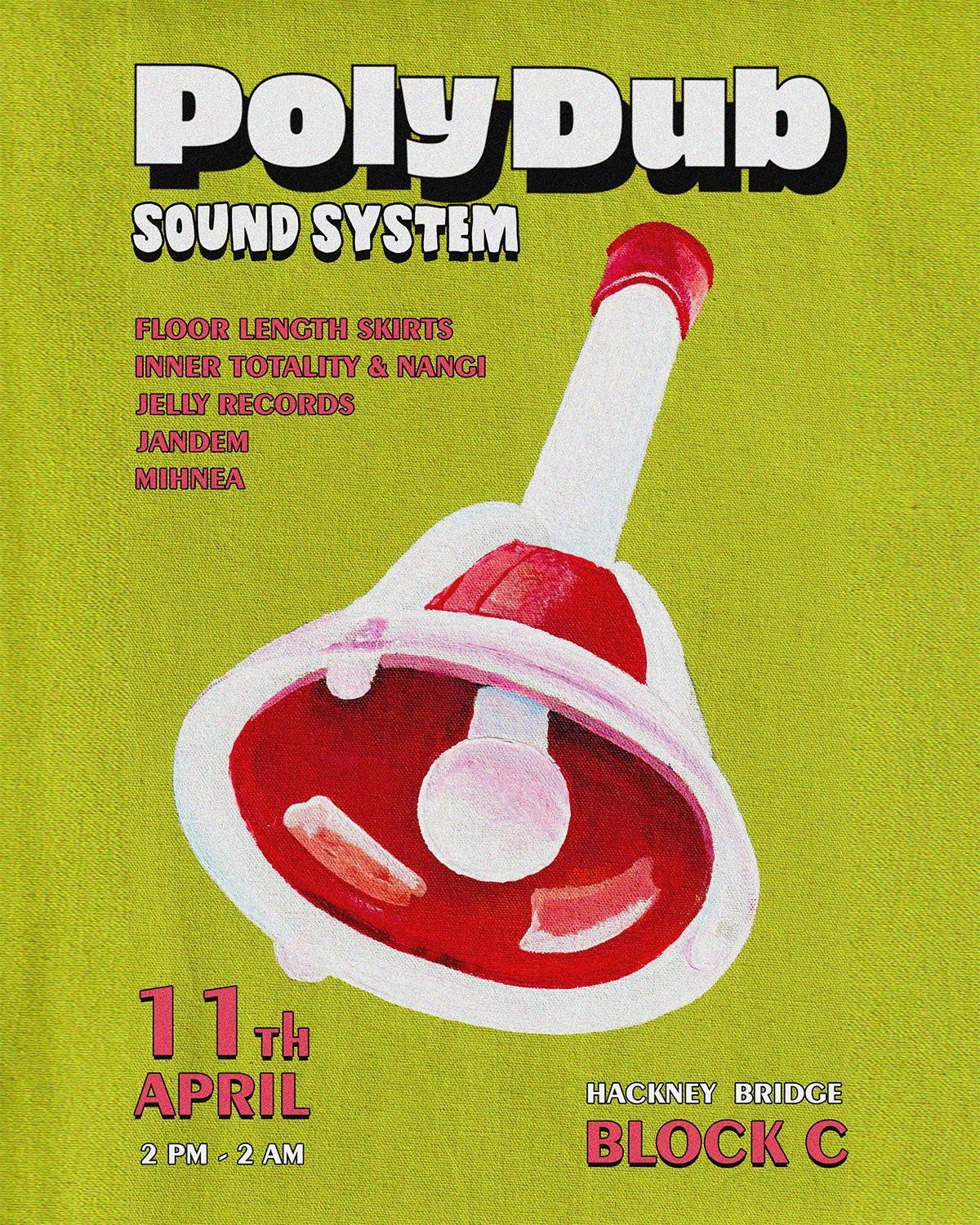 PolyDub Sound System w/ Floor Lenght Skirts, Inner Totality & Nangi, Jelly Records