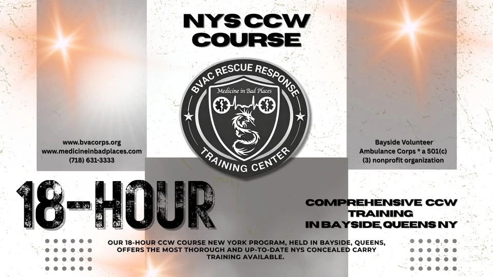 18-Hour NYS CCW Course | Bayside Queens Concealed Carry Training