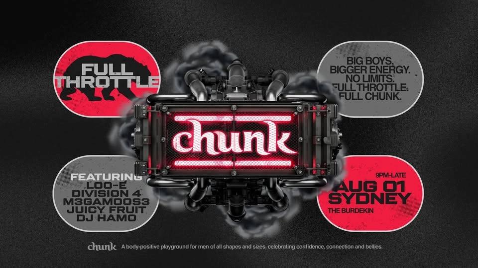 CHUNK SYDNEY: FULL THROTTLE | 01 AUG 2026