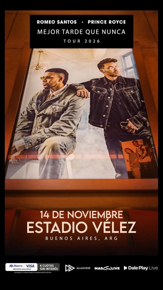ROMEO SANTOS Y PRINCE ROYCE EN ARGENTINA