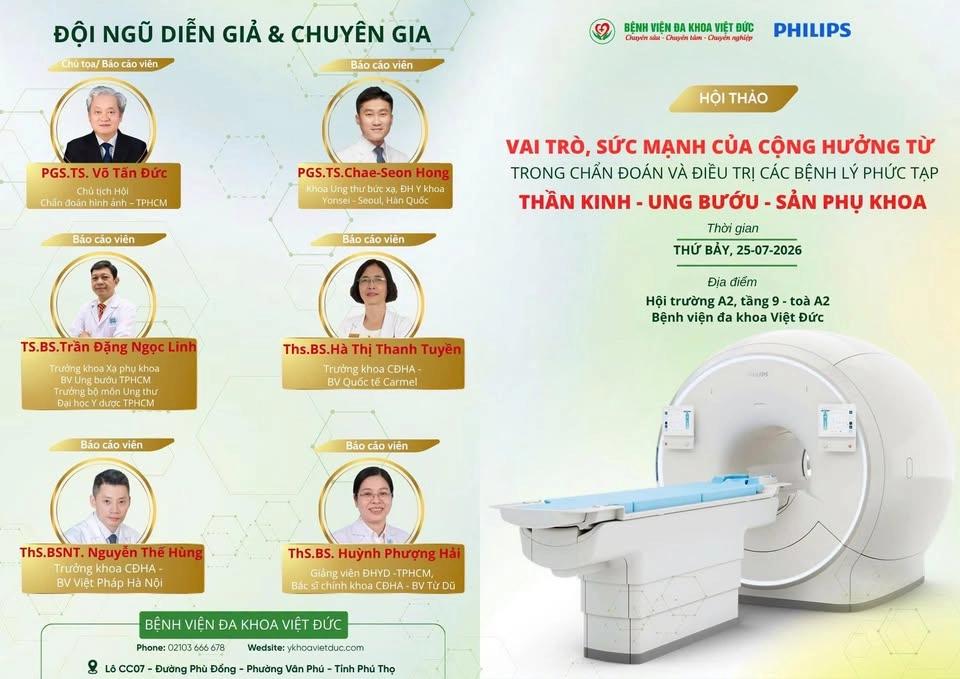 HỘI THẢO: VAI TRÒ, SỨC MẠNH CỦA CỘNG HƯỞNG TỪ TRONG CHẨN ĐOÁN VÀ ĐIỀU TRỊ CÁC BỆNH LÝ PHỨC TẠP