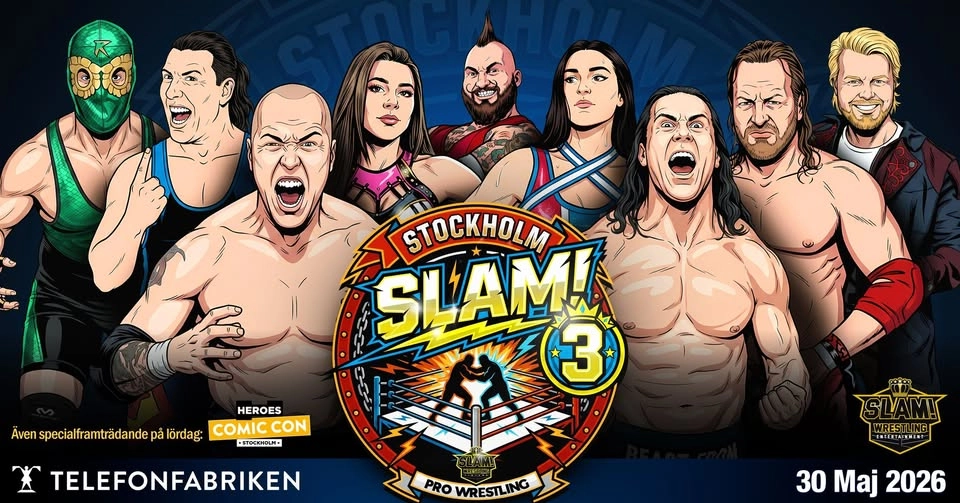 Stockholm SLAM! III - wrestling show May 30 at Telefonfabriken