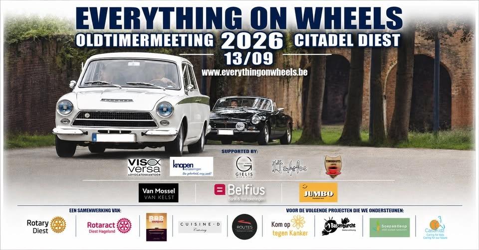 Everything On Wheels 5DE EDITIE - Oldtimermeeting Diest (GRATIS INKOM)