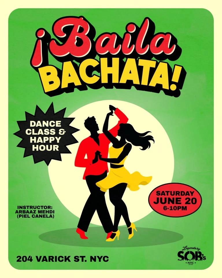 ¡Baila Bachata! Dance Class & Happy Hour