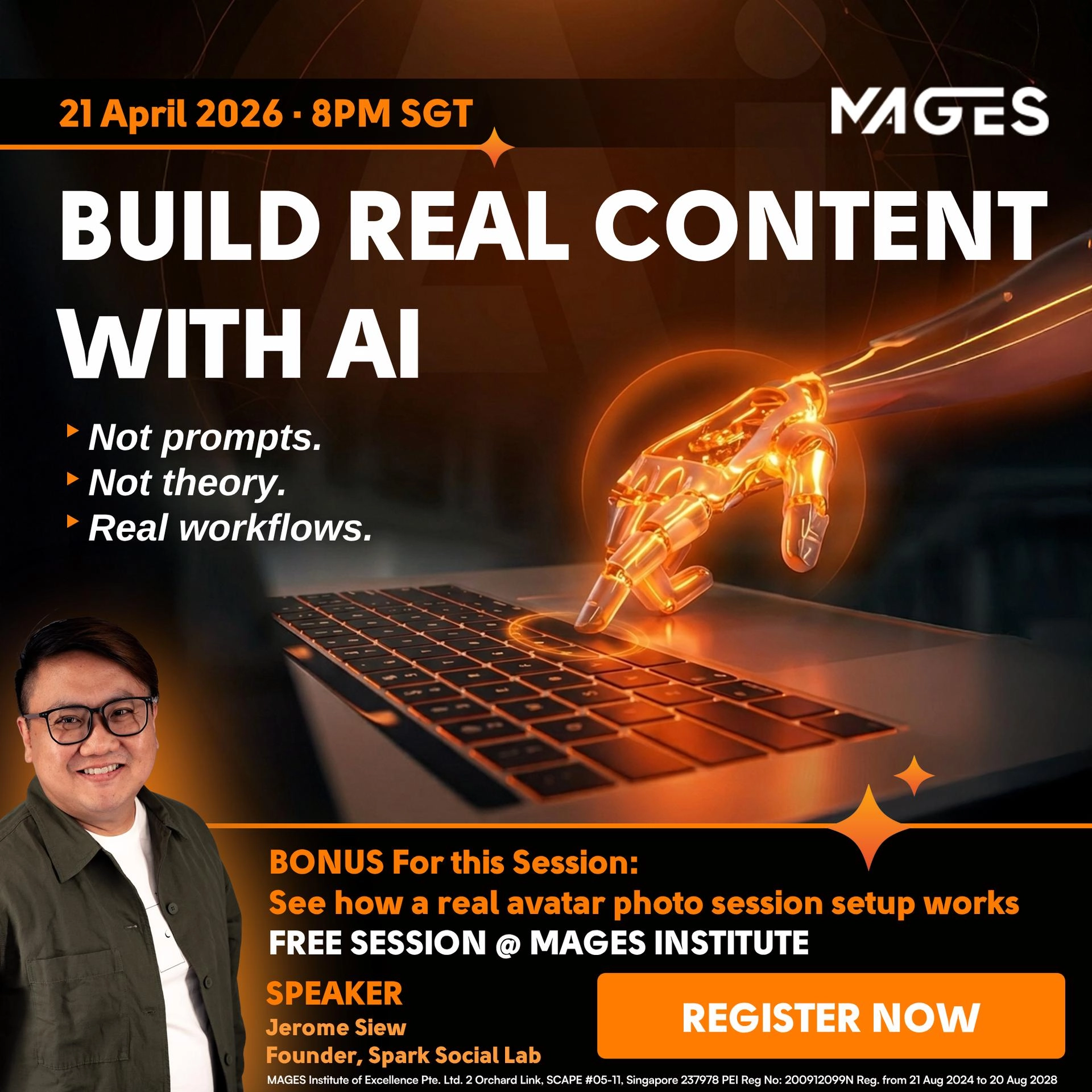 Build Real Content with AI (Live Demo at MAGES)