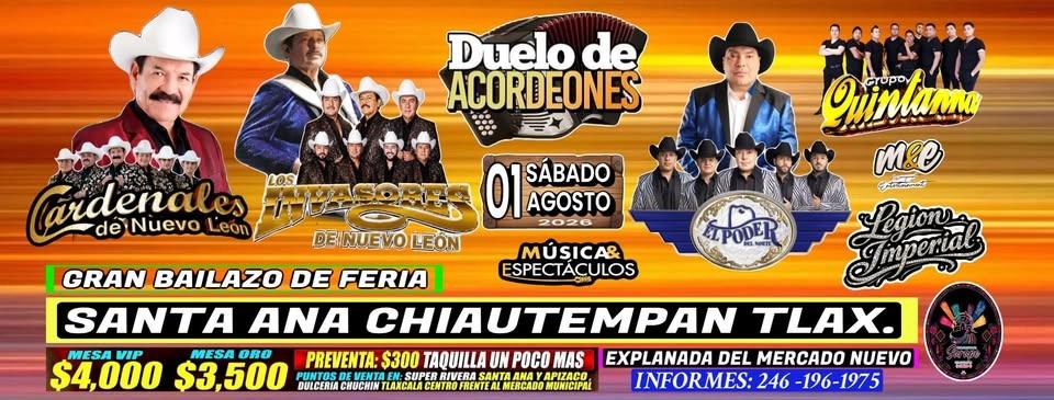 DUELO DE ACORDEONES EN LA FERIA DE CHIAUTEMPAN TLAX.