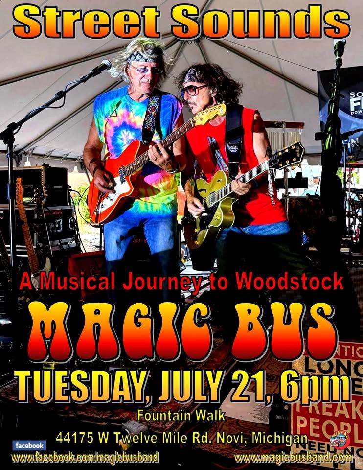 Magic Bus at Fountain Walk Street Sounds