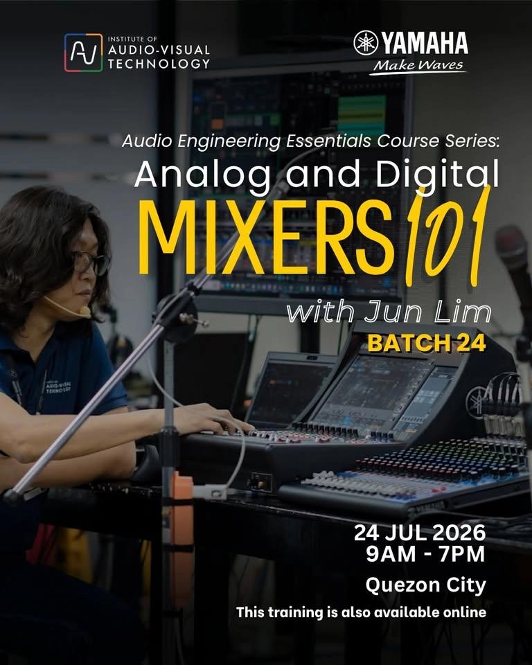 Analog & Digital Mixers 101 with Jun Lim