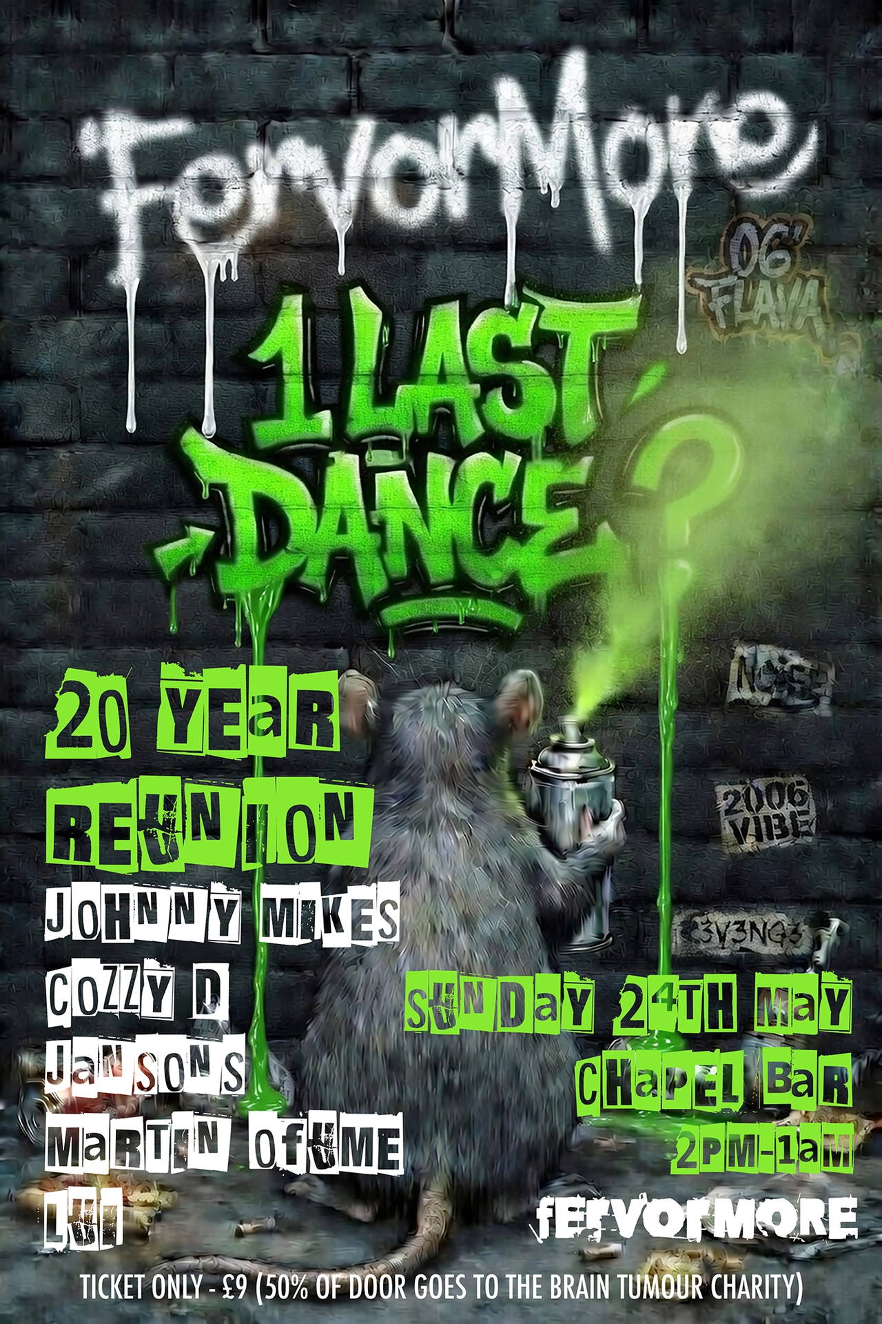 FervorMore '20 year Chapel Bar reunion' ft Jansons - Cozzy D - Johnny Mikes (TERRACE OPEN)