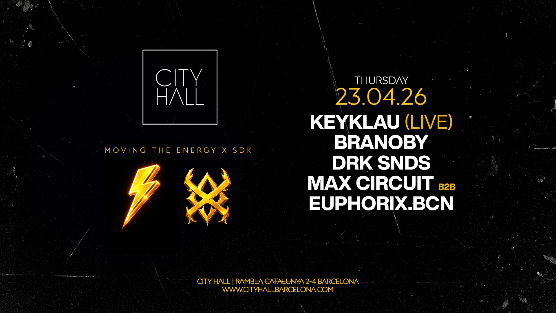 City Hall pres MOVING THE ENERGY x SDK