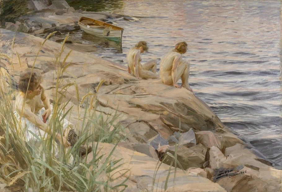 Lunchpaus på Göteborgs konstmuseum